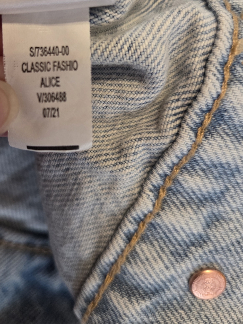 Old Navy Light Wash Denim Jacket - Women's Classic Jean Jacket - Picture 7 of 8